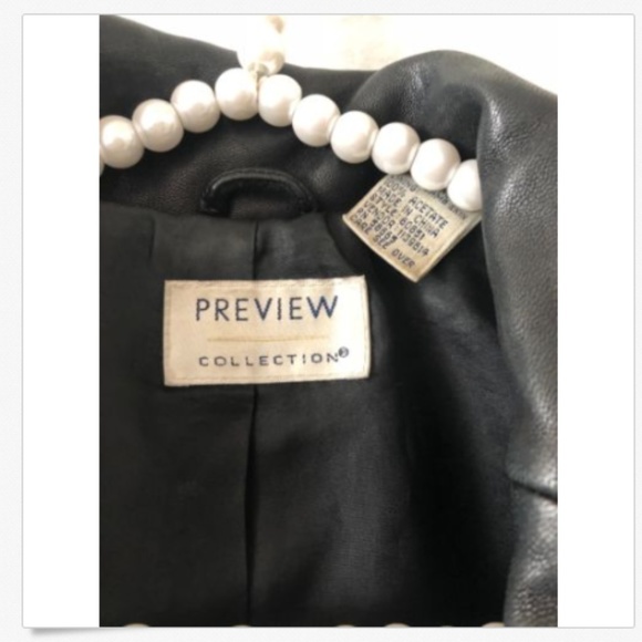 Preview Collection Leather Jacket Black Woman XS - Picture 4 of 8